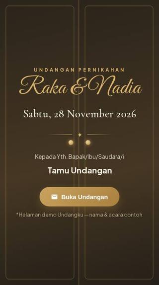 Sampul dengan nama tamu